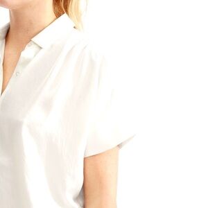 Everlane White Boxy Button Down Shirt